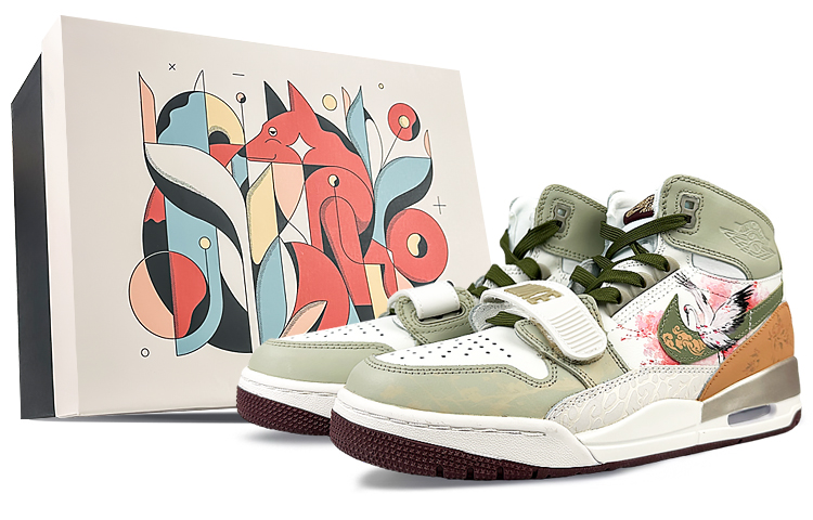 Jordan Legacy 312 High-Top Vintage Basketball Shoes Men's Green