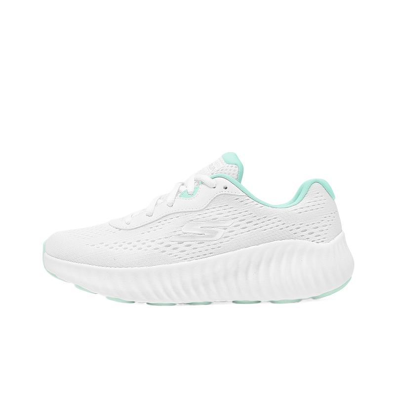 Skechers WOMEN'S GO Series Wear-Resistant Low-Top Running Shoes Women's White Green