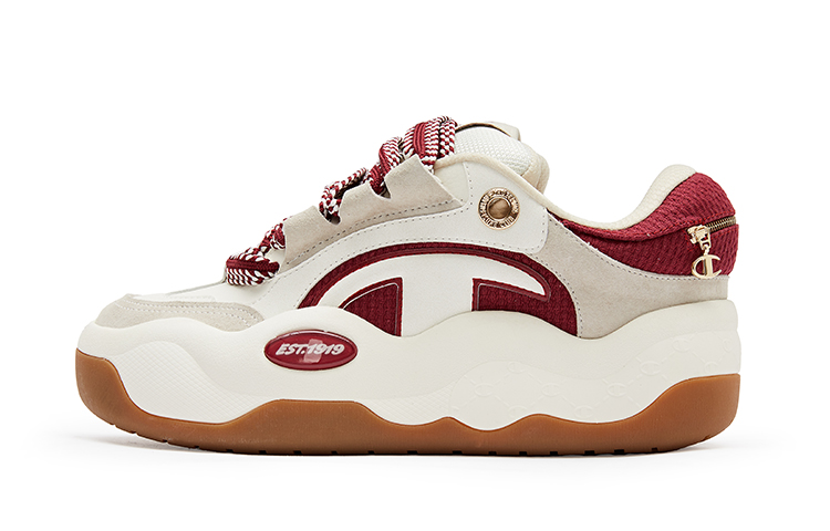 Champion CloudNine V1 Cloud Cotton Shoes Low-Top Skateboard Shoes Men's Ecru