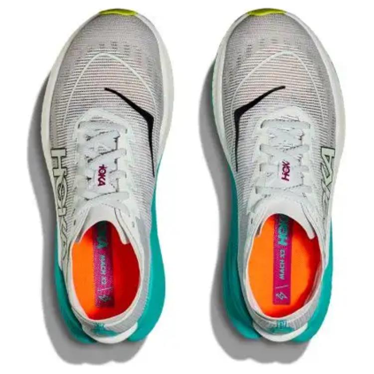 HOKA ONE ONE Mach X Anti-Slip Wear-Resistant Low-Top Running Shoes Women's Gray