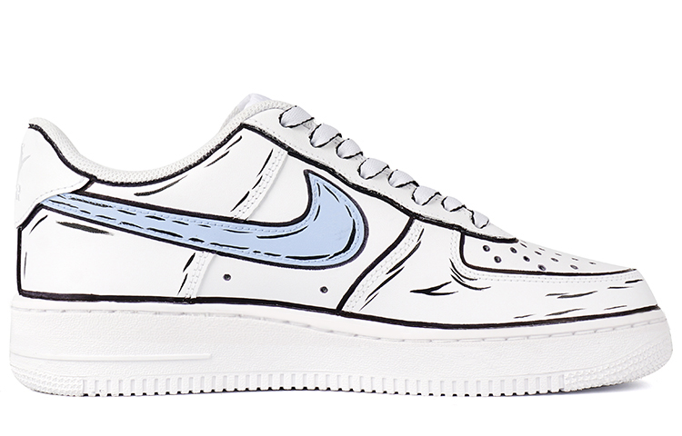 Nike Air Force 1 Skateboard Shoes Women's White Blue купить в интернет-магазине Yoocart с быстрой доставкой по России.