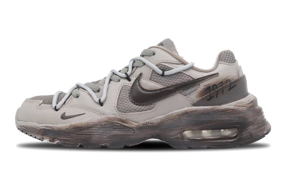 Nike Air Max Fusion Anti Slip Wear Resistant Low Top Running Shoes Women's Brown Black