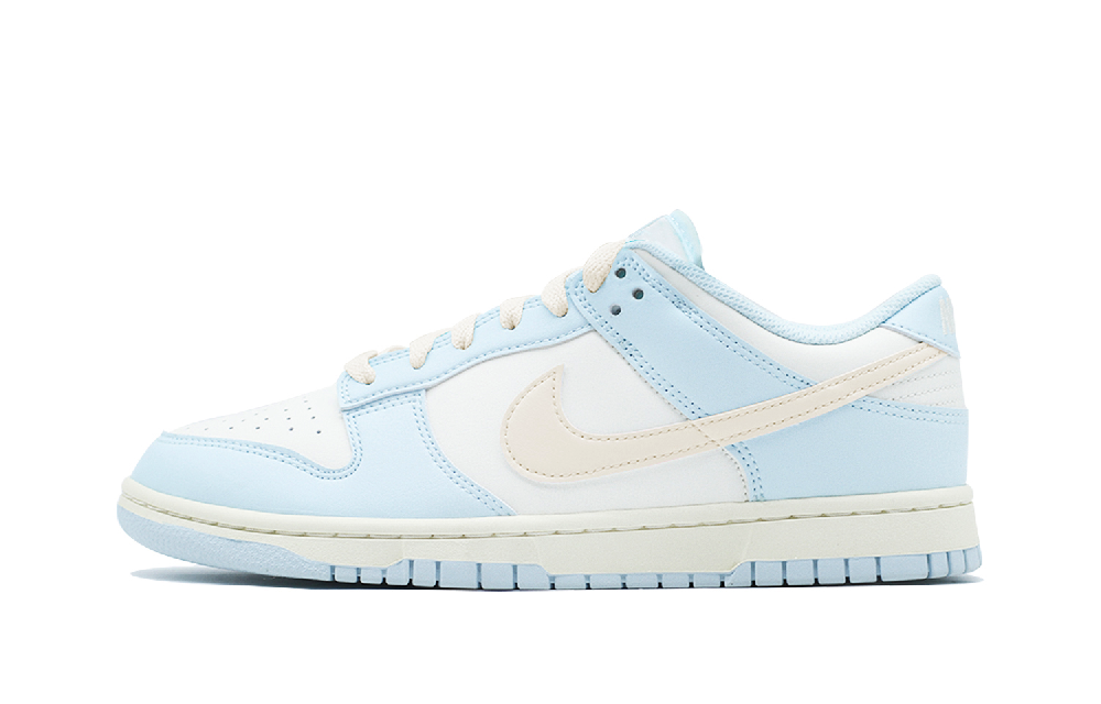 Nike Dunk Sea Salt Cheese Abrasion Resistant Low Top Skateboard Shoes Unisex Blue White