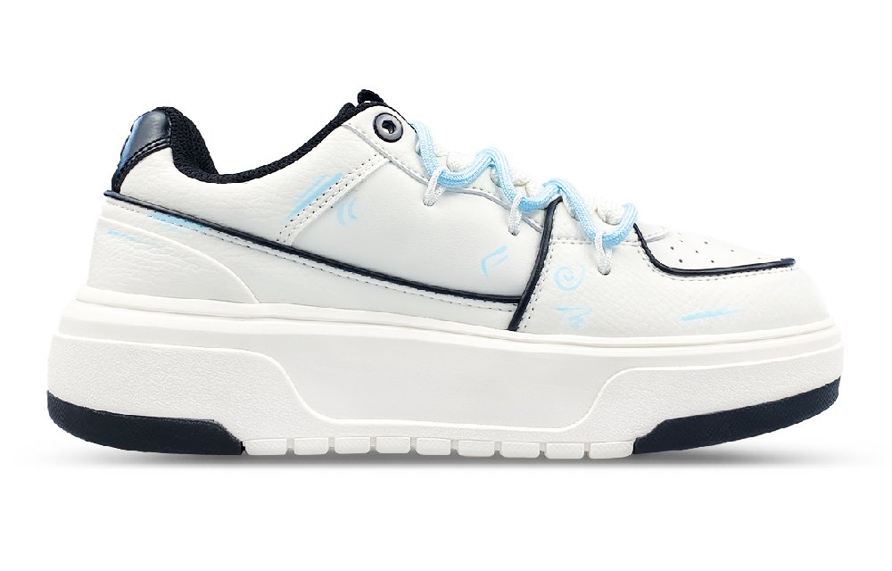 MLB New York Yankees Slip-Resistant Low-Top Skateboard Shoes Unisex White Blue Black