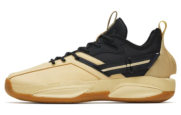 Anta GH3 German Shepherd Anti-Slip Wear-Resistant Low-Top Basketball Shoes Men's Yellow Black
