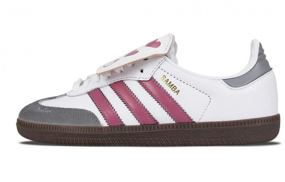 Adidas Originals Samba Skateboard Shoes Unisex Low-Top White/Gray