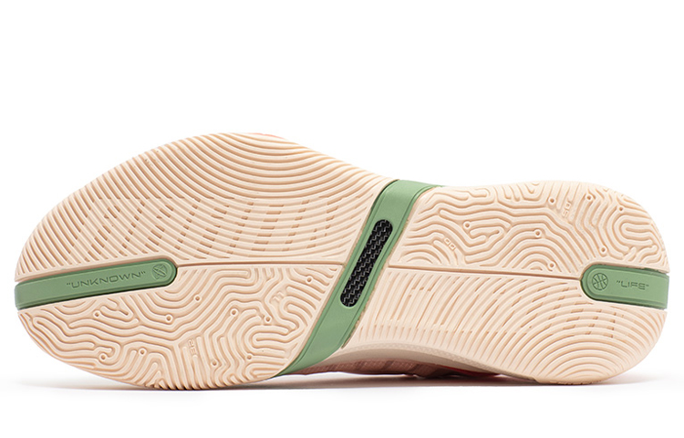 361° AG3 Pro Basketball Shoes Men Low-Top Pink/Green