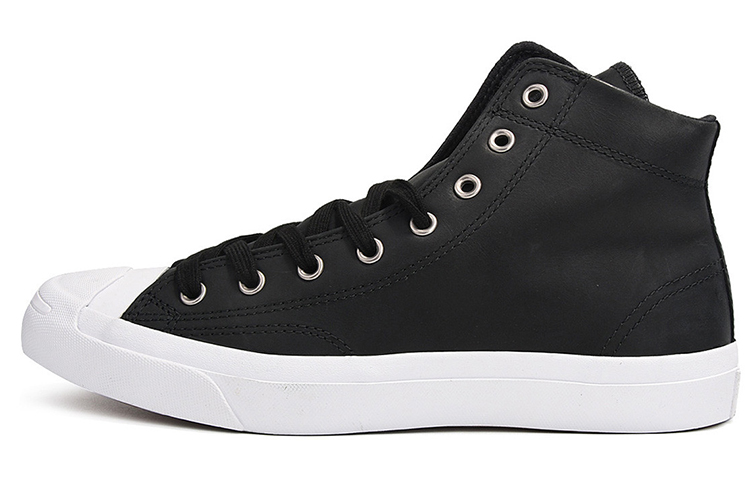 Converse Jack Purcell Hi Leather 'Black White' купить в интернет-магазине Yoocart с быстрой доставкой по России.