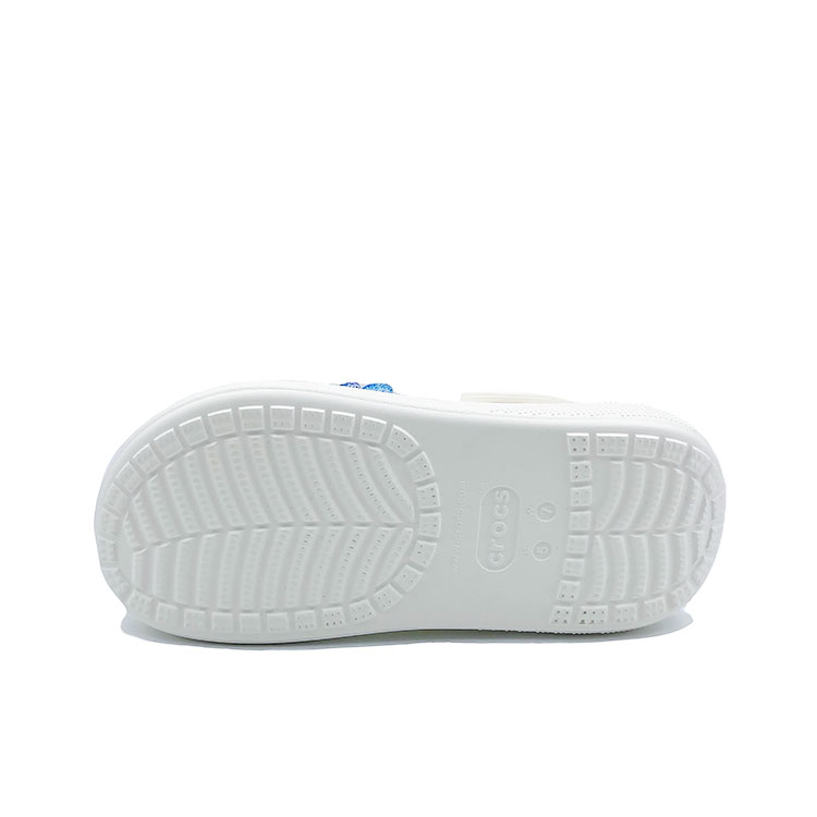 Crocs Baya Platform Clog Butterfly Loves Flower Dream, Girlish Campus Style, Beach Clogs Unisex White Blue купить в интернет-магазине Yoocart с быстрой доставкой по России.