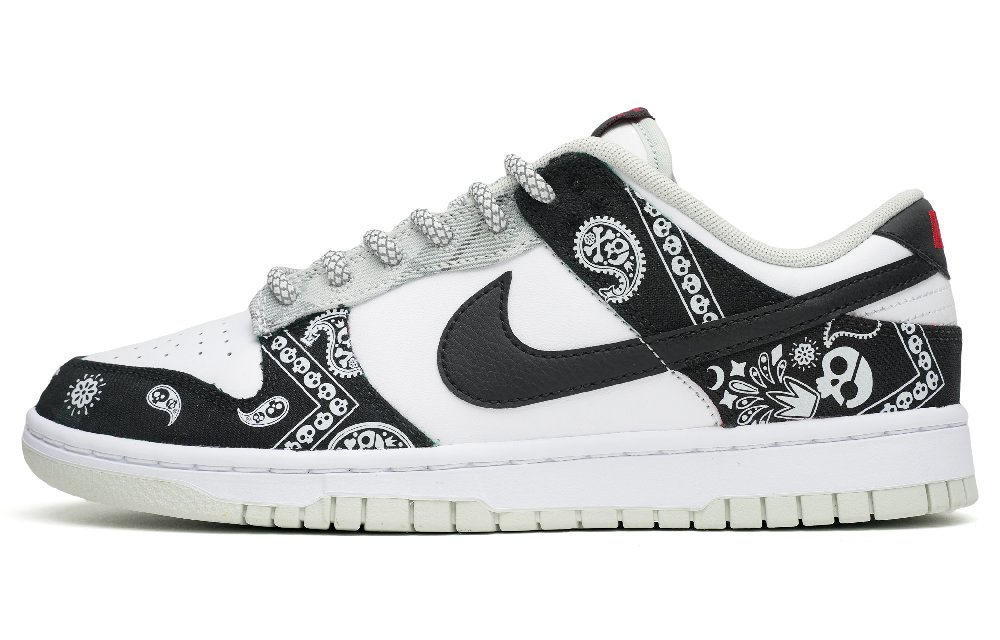 Nike Dunk Low Retro Wear-Resistant Slip-Resistant Low-Top Skateboard Shoes Men's Black White