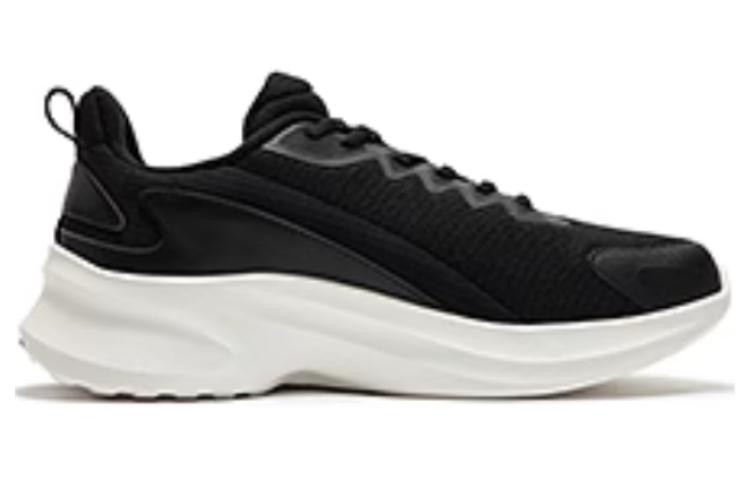 361° Wear-Resistant Low-Top Running Shoes Men's Black White