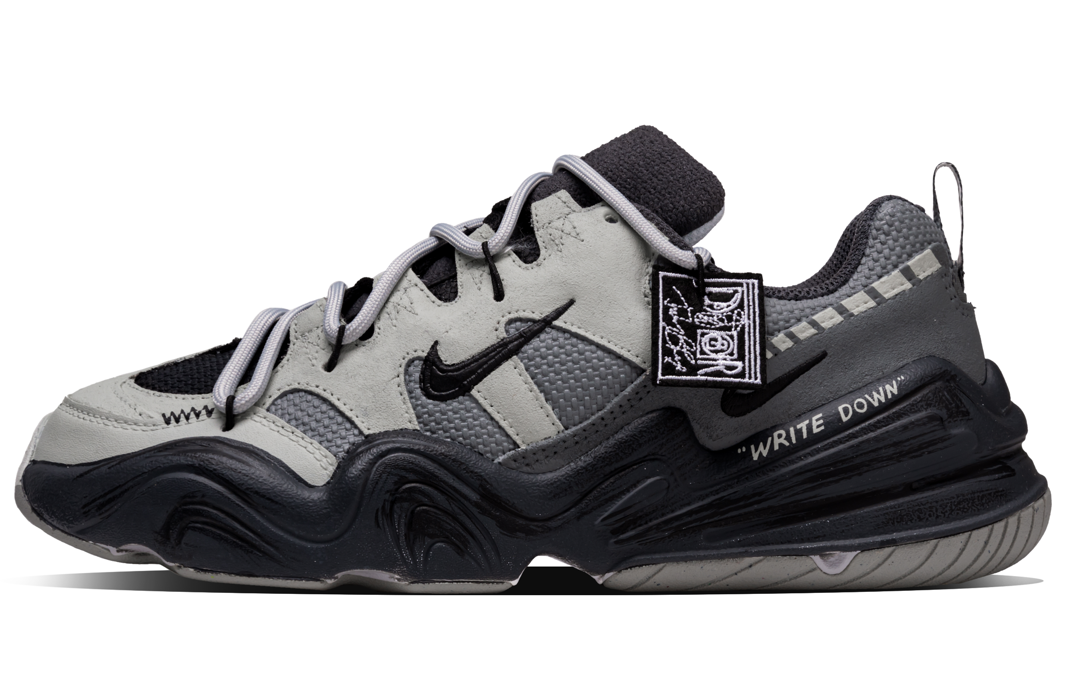 Nike Tech Hera Gravel Path Abrasion Resistant Low top Casual Shoes Unisex Black Gray
