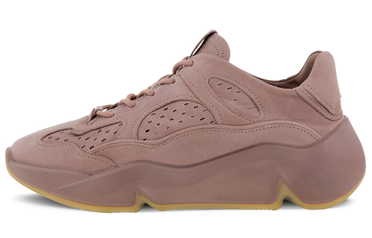 Ecco Tide Fun Anti Slip And Wear Resistant Breathable Low Top Chunky Sneakers Women's Wood Pink