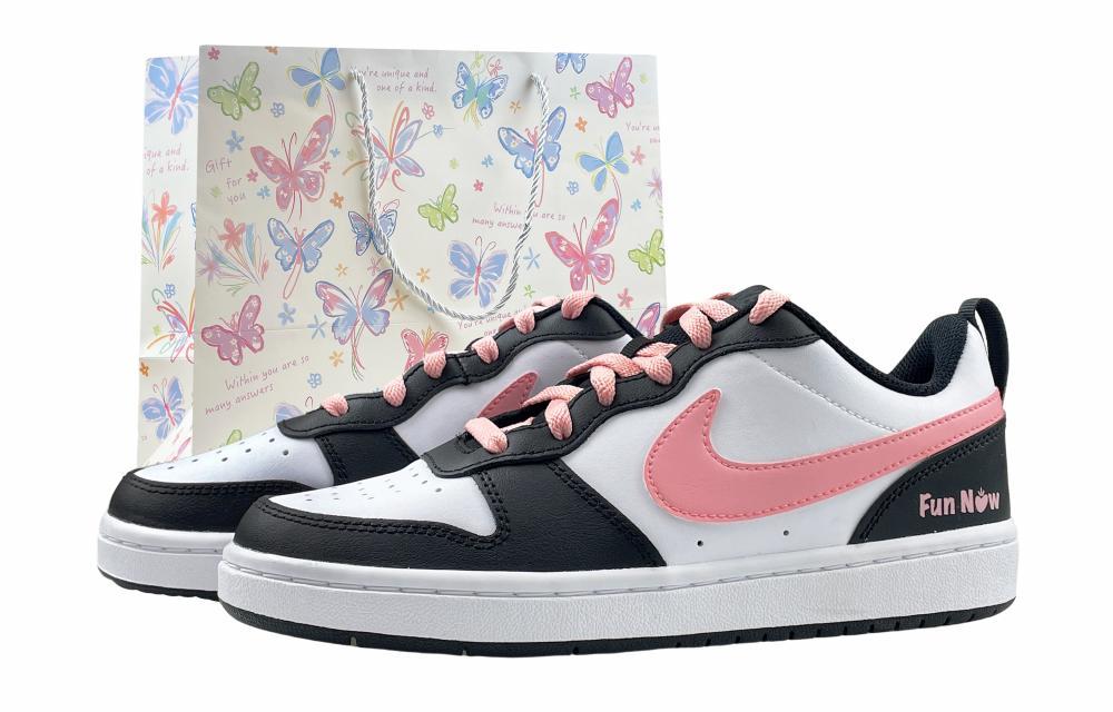 Nike Court Borough Skateboard Shoes Women's Low-Top Pink