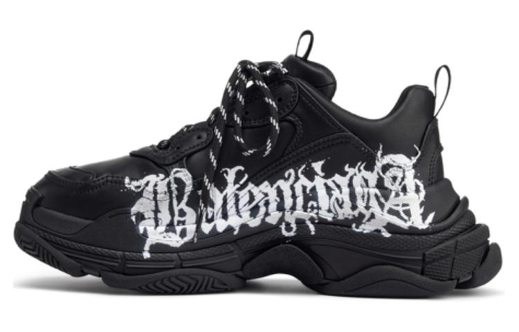 Balenciaga Triple S Diy Metal Artwork Black