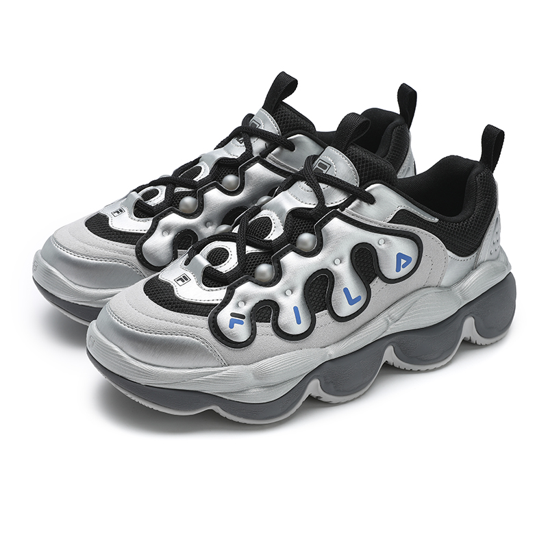FILA PEASE Low Top Casual Shoes Men's Silver Black