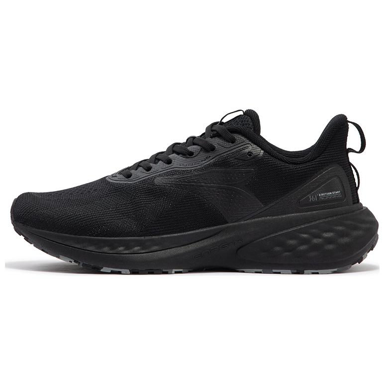 361° Abrasion Resistant Low Top Casual Running Shoes Men's Obsidian Black