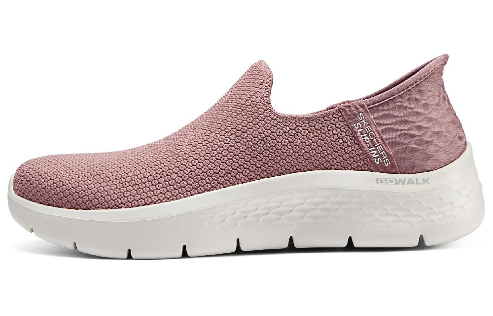Skechers Slip Ins Slip-Ins Technology Cushioned Wear-Resistant Support Low-Top Casual Shoes Women's Rose Red