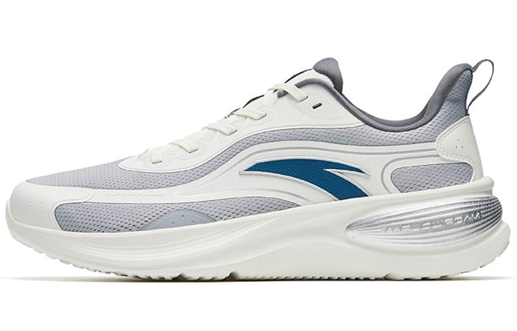 Anta Running Collection Abrasion-Resistant Low-Top Running Shoes Men's Gray White Blue