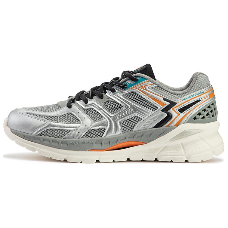 361° Abrasion Resistant Low Top Running Shoes Men's White Gray