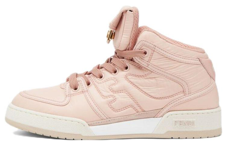 FENDI Logo Embossed High Top Sneakers Women's