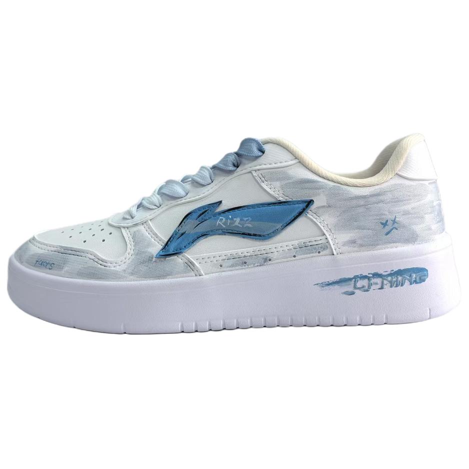 LINING Pontoon Boats Skateboard Shoes Unisex Low top Blue