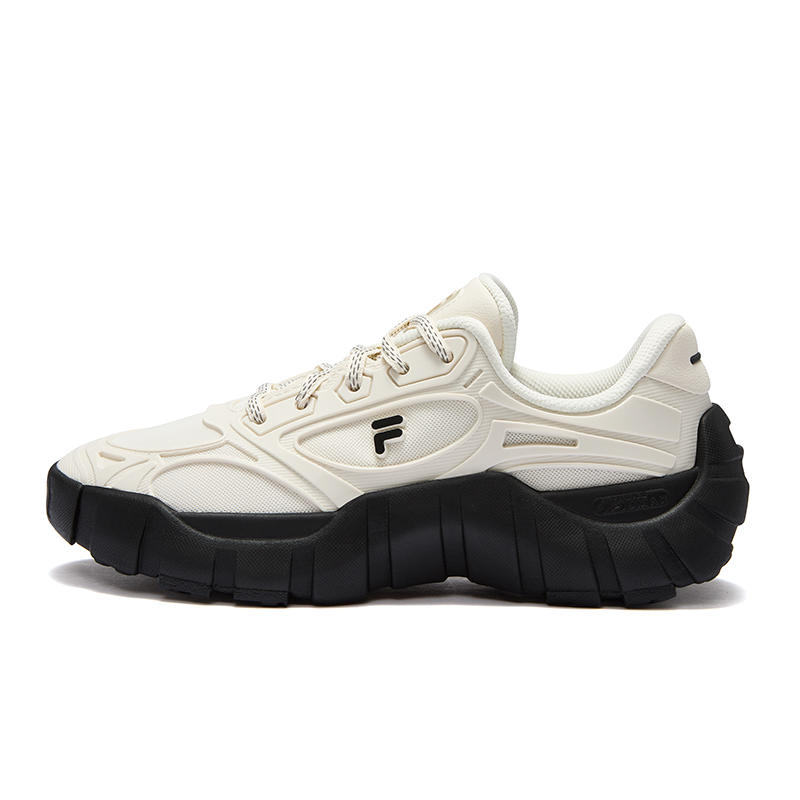 FILA FUSION BONE DX Spine Shoes Low Top Casual Shoes Women's Black White