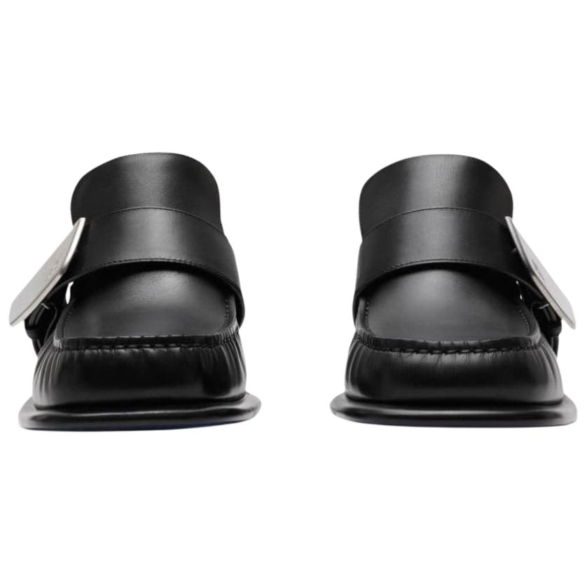 Burberry Shield Loafers 5cm Women's Black