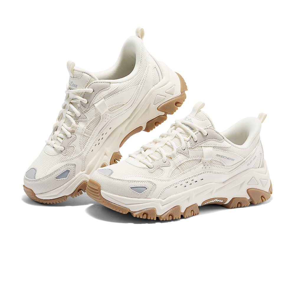 Skechers D'LITES Hiker Abrasion Resistant Low top Casual Shoes Women's Ivory