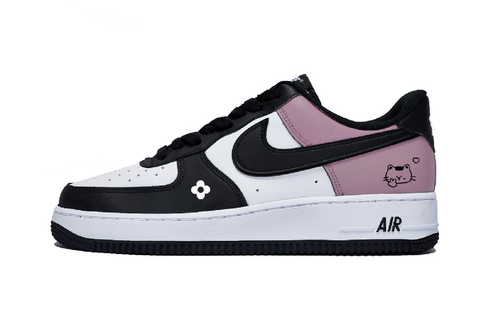 Nike Air Force 1 Low Top Skateboard Shoes Men's White Pink