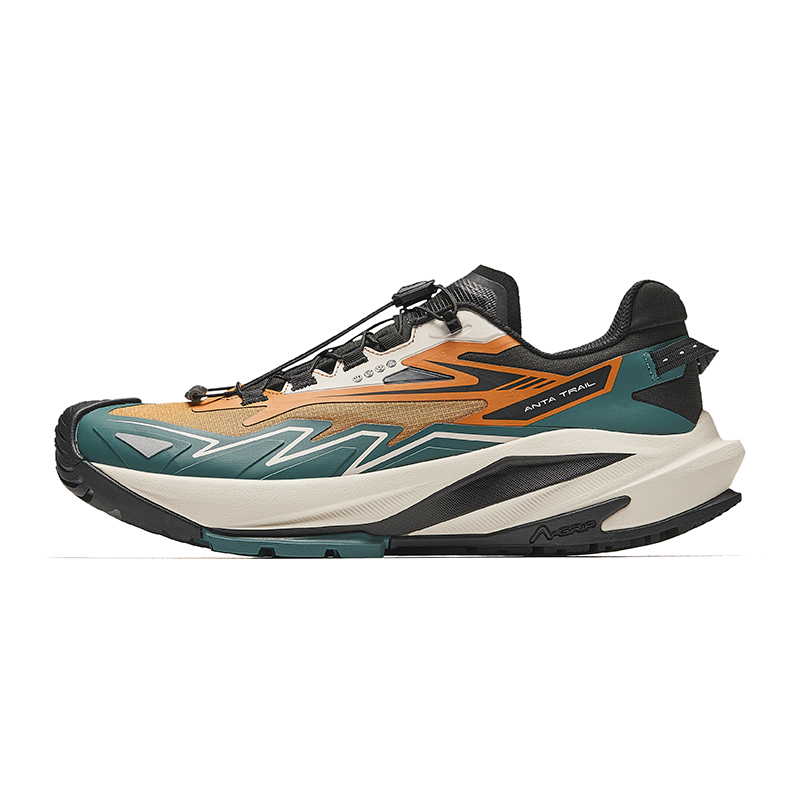 Anta Tracking Cushioning, Wear Resistant Low Top Running Shoes Men's Milk Tea