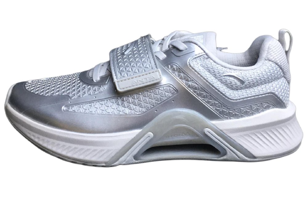 Anta Cushioning Wear-Resistant Low-Top Training Shoes Men's Silver