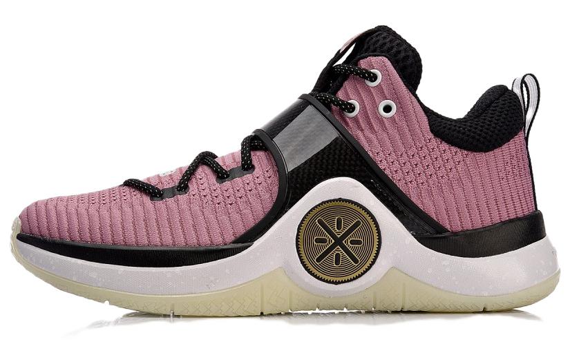 LiNing WOW 6 Non-slip Lightweight Low-Top Basketball Shoes Men's Rose Pink