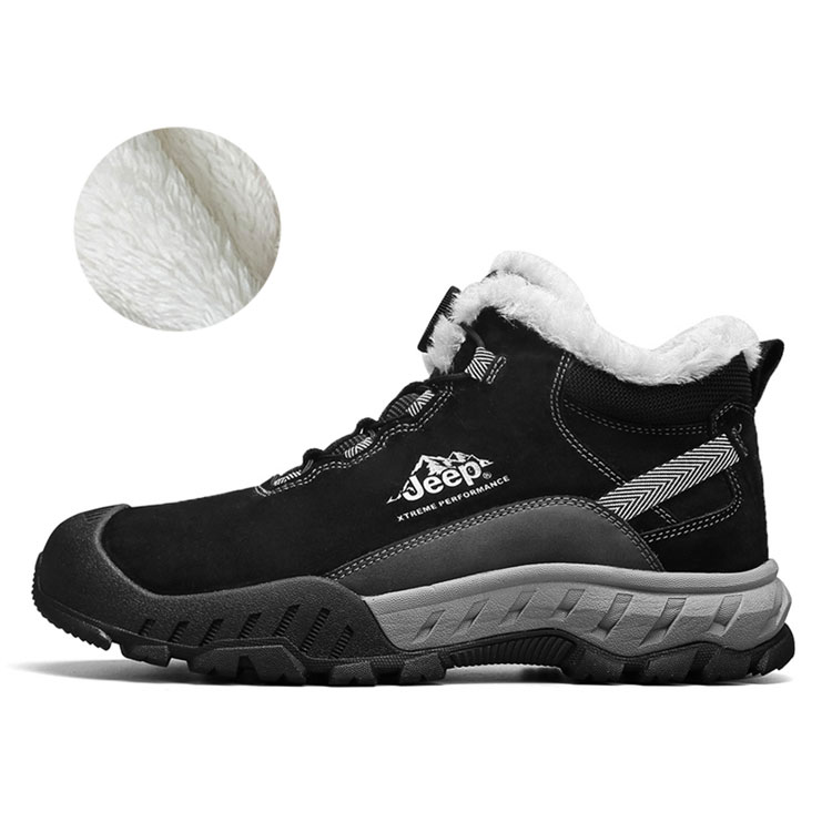 Jeep Ankle-Length Snow Boots Men's Black