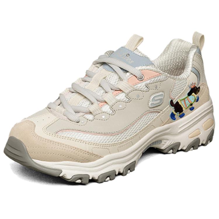 Skechers D'Lites Low Top Chunky Sneakers Women's Beige