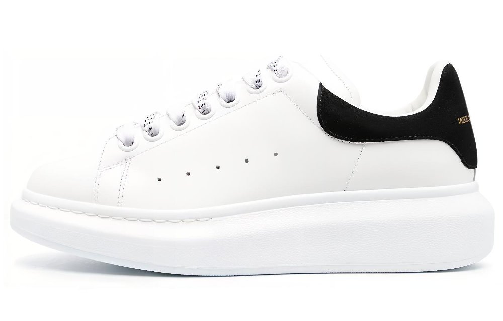 Alexander McQueen Oversized Low Top Skateboard Shoes Women's White Black