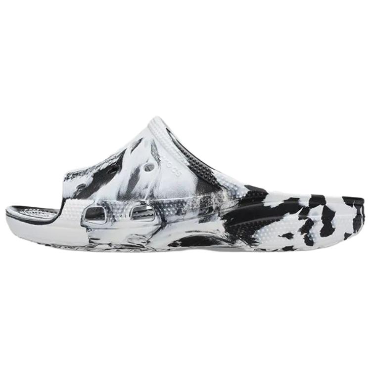 Crocs EVA Abrasion Resistant Slide Slippers Women's Black White