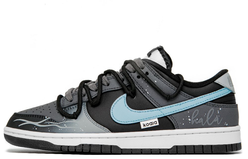 Nike Dunk Moonlit Galaxy Anti-Slip Wear-Resistant Low-Top Skateboard Shoes Women's Black Gray
