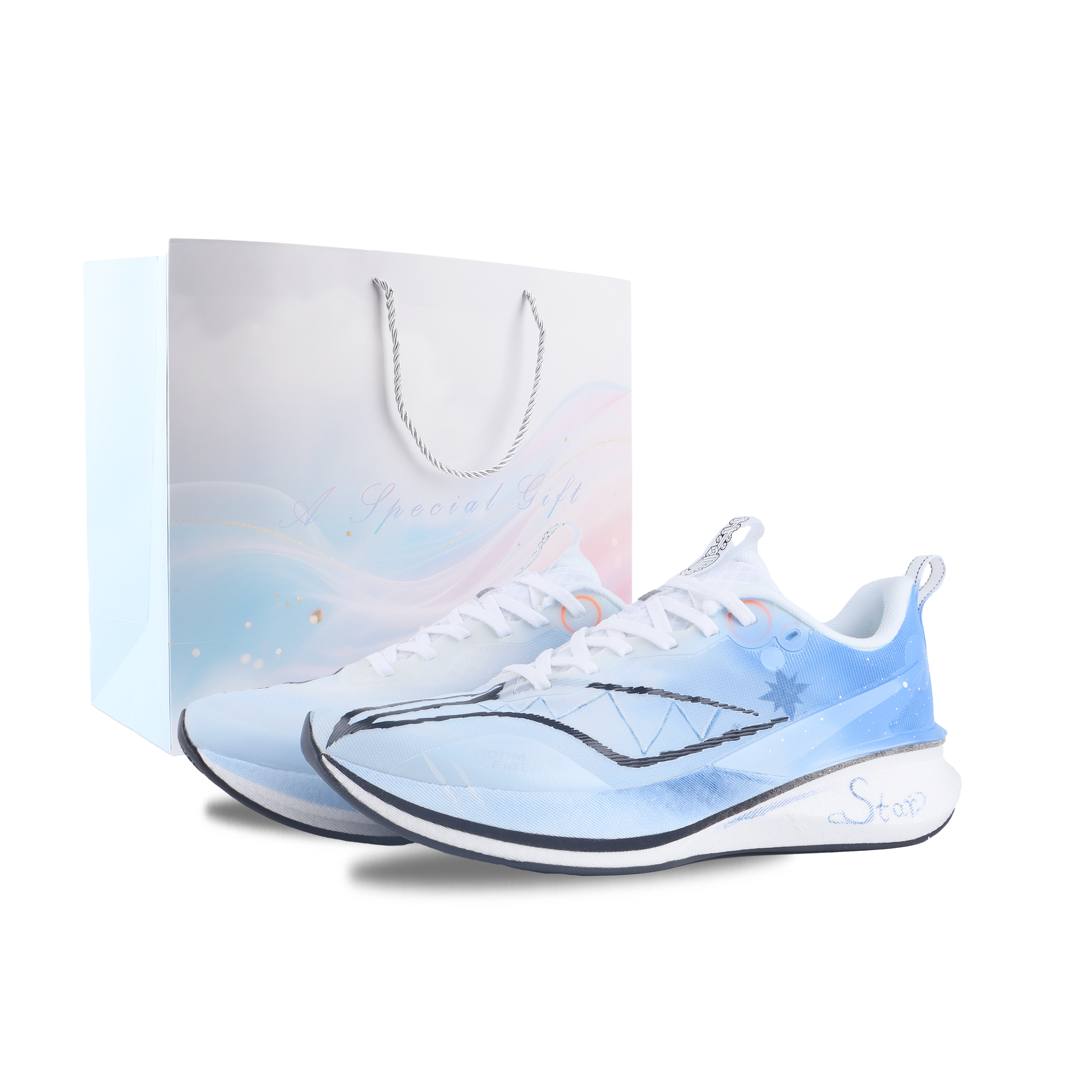 LiNing Red Hare 8PRO Cushioning, Rebound, Slip Resistant Low top Casual City Commute Racing Running Shoes Men's Blue