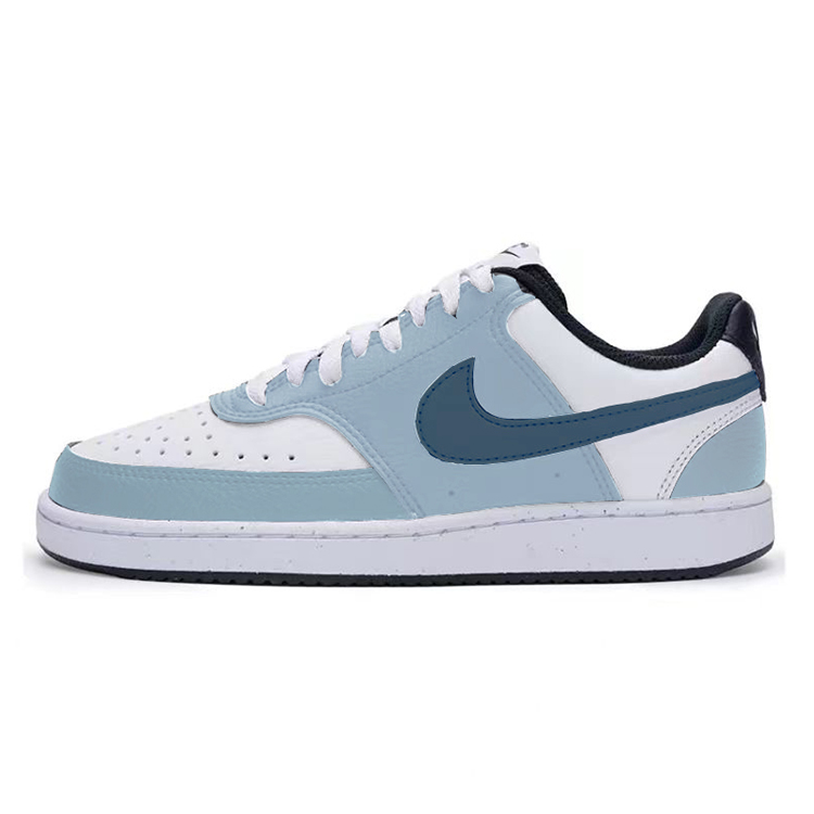 Nike Court Vision Low Anti-Slip Wear-Resistant Low-Top Skateboard Shoes Unisex Blue