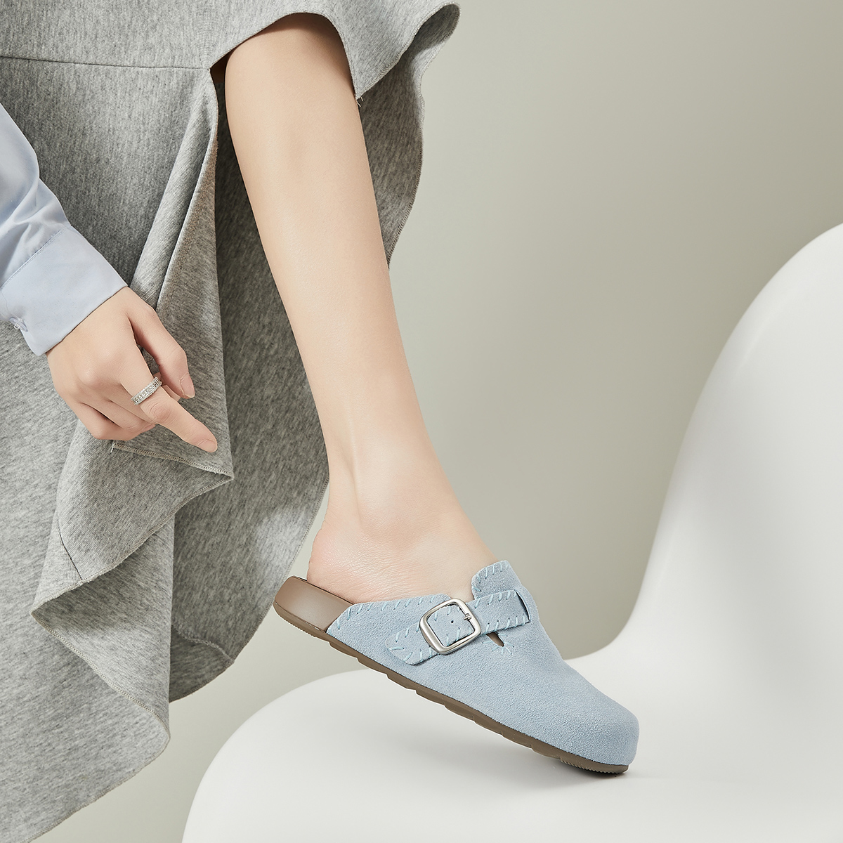 EBLAN Rubber Sole Odor-Resistant Wrap-toe Slippers Women's купить в интернет-магазине Yoocart с быстрой доставкой по России.