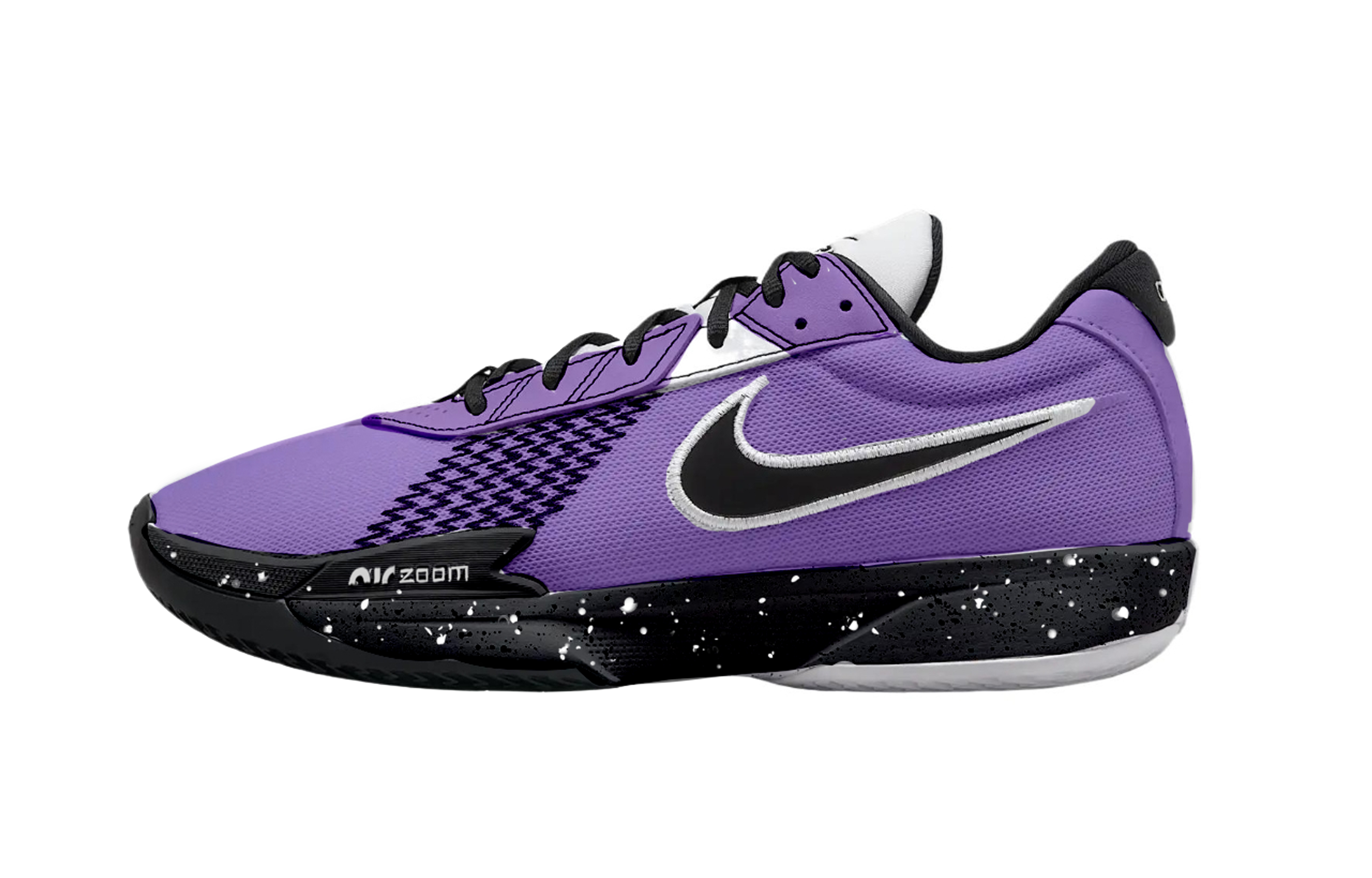 Nike Air Zoom GT Cut Lakers Purple Cushioning, Wear Resistant Low top Basketball Shoes Unisex Purple