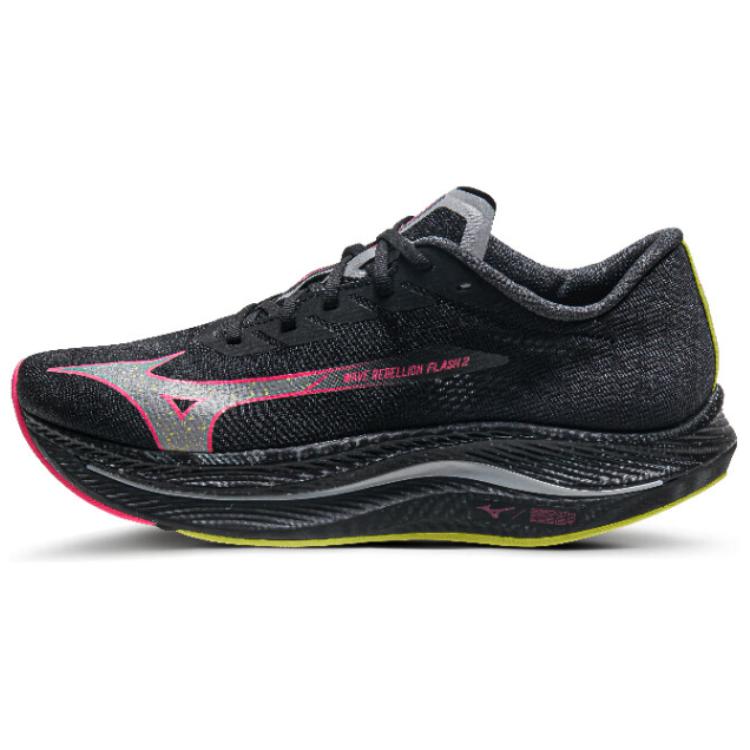 Mizuno Wave Rebellion Flash 2 'Black Pink Tetra'