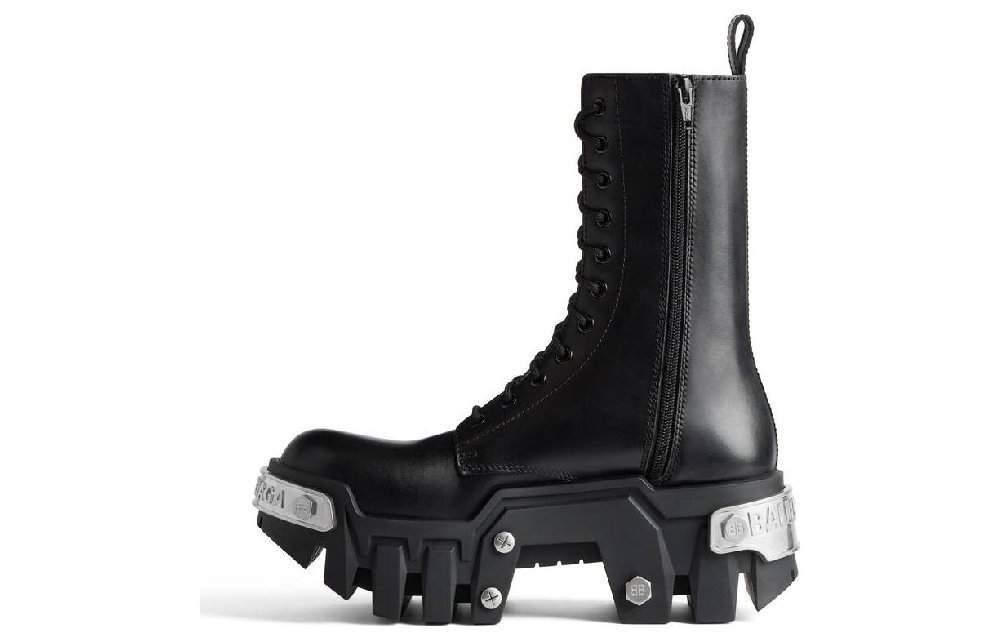 Balenciaga Bulldozer Platform Lace-up Boots