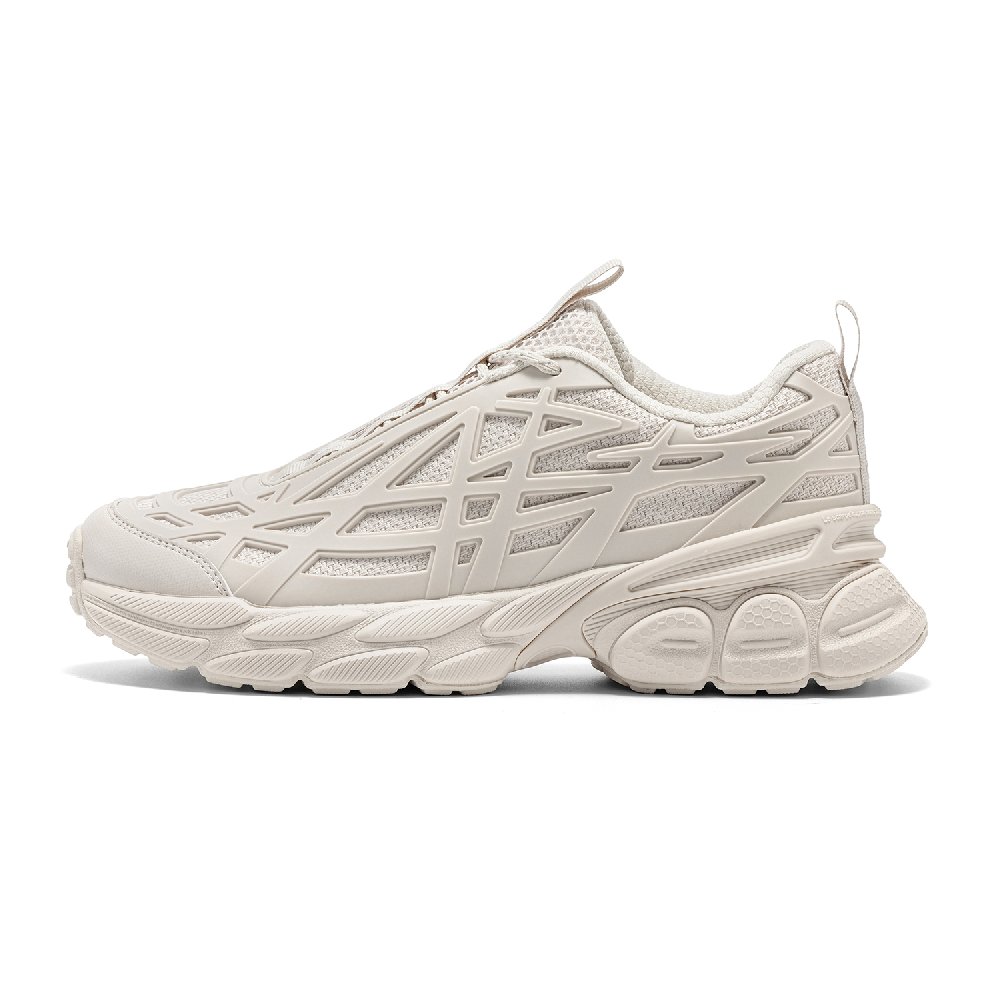 Kappa Anti-Slip And Wear-Resistant Lightweight Low-Top Casual Running Shoes Unisex Beige Brown Color