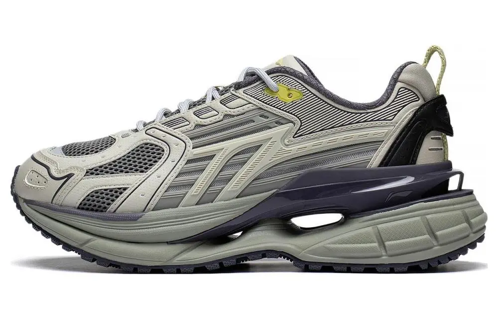 LiNing Comet 5 Slip Resistant Abrasion Resistant Low top Casual Shoes Men's Gray Black