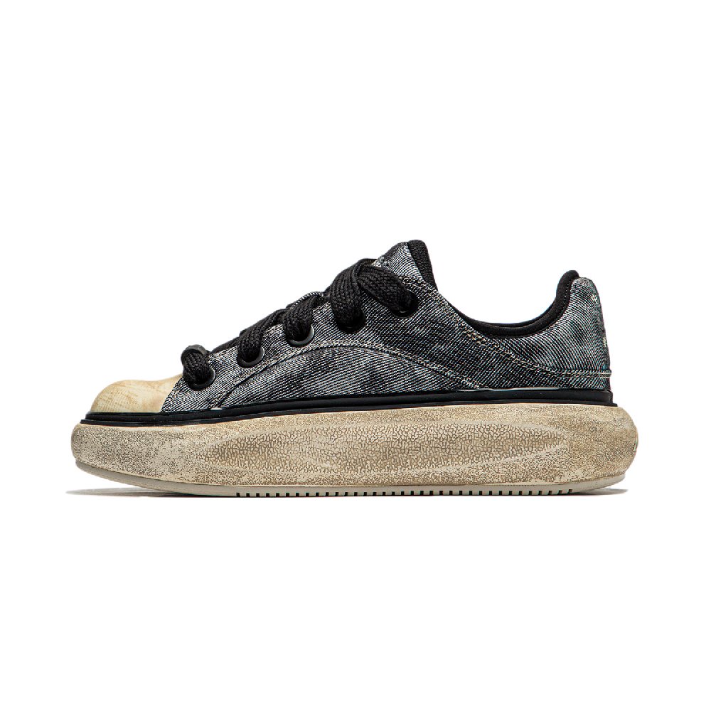LiNing Yun You C4D Cushioning Wear-Resistant Low-Top Casual Shoes Women's Black/White