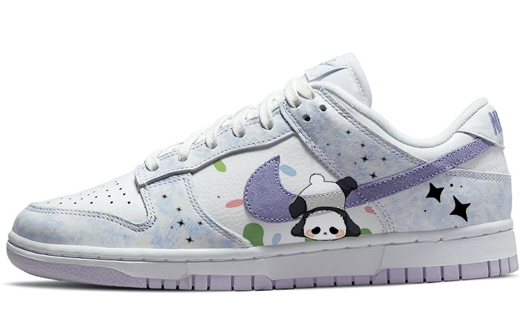 Nike Dunk Skateboard Shoes Women's Low-Top Purple/White