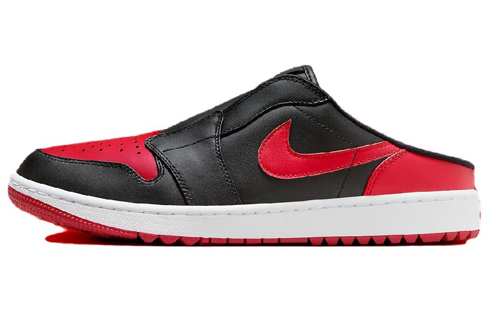 Jordan Air Jordan 1 Кроссовки для скейтбординга Низкие Черно-красные Унисекс