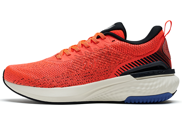 361° Cushioning Slip Resistant Low Top Running Shoes Men's Red Orange